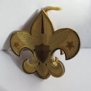 BSA Boy Scouts Of America Christmas Ornament Tenderfoot Fleur de Lis Eagle 3D